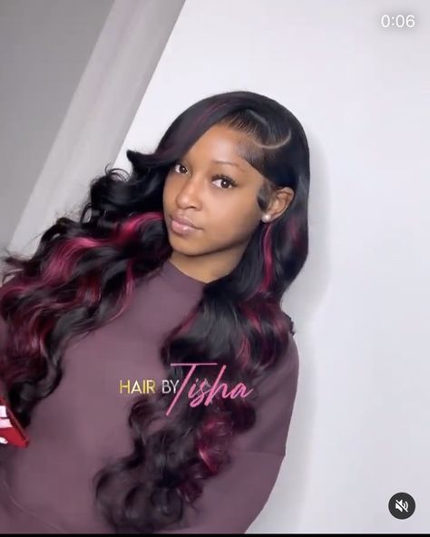 Mixed Curly Hair, Sleek Ponytail Hairstyles, Peekaboo Hair, Sew In Hairstyles, Birthday Hairstyles, Cute Curly Hairstyles, Quick Weave Hairstyles, Cute Braided Hairstyles, Cute Box Braids Hairstyles