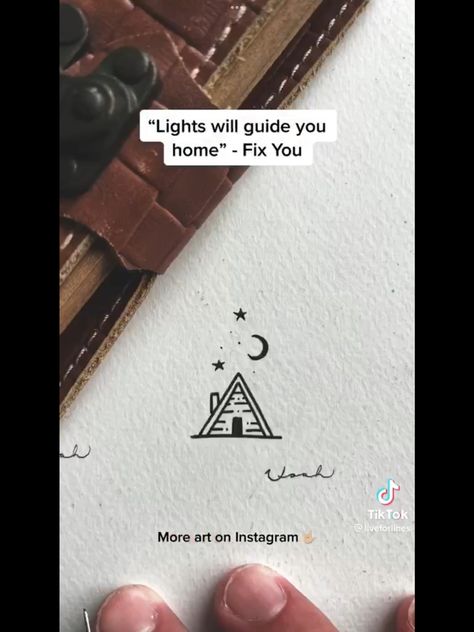 Coldplay Fix You, Cabin Night, Coldplay Tattoo, Moon Tattoo Design, Mb Logo, Fix You Coldplay, Tattoo Fixes, Coldplay Lyrics, Simple Tattoos For Women