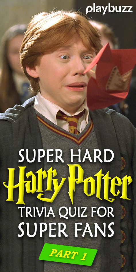 You THINK you're a Harry Potter super fan...but are you really?...Test your Harry Potter knowledge with this incredibly difficult pop quiz! #PlaybuzzQuiz #HarryPotterQuiz Hogwarts Wizarding World Wizards Unite Harry Potter Character Quiz, Harry Potter Trivia Questions, Harry Potter Trivia Quiz, Harry Potter Test, Harry Potter House Quiz, House Quiz, Harry Potter Pop, Harry Potter Sorting, Harry Potter Quizzes