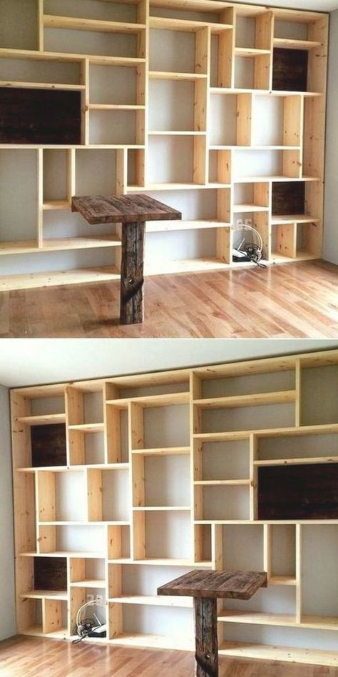 Pallet Furniture Designs, Wood Projects Plans, Recycled Pallets, Bookshelves Diy, Diy Holz, Wood Pallet Projects, Interesting Ideas, Pallet Ideas, Diy Pallet Projects