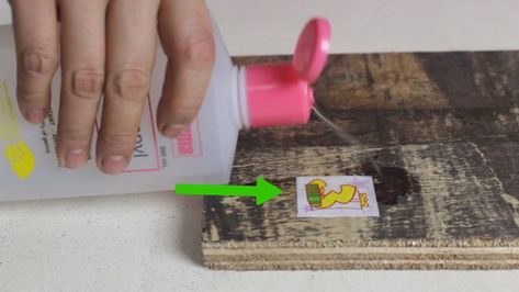 Removing Stickers From Wood, How To Get Stickers Off Wood, Adhesive Remover Diy, Remove Stickers From Wood, Tidy Hacks, Get Stickers Off, How To Remove Adhesive, Remove Sticker Residue, Raw Wood Furniture