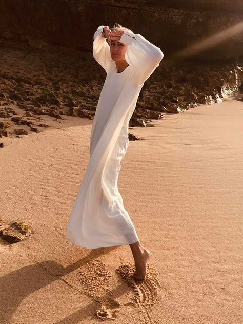 Gauze Maxi Dress, Golden Rules, Style Rules, Lisa Marie Fernandez, Friend Outfits, Satin Midi Dress, Effortless Elegance, Calf Hair, White Summer