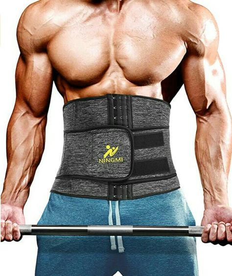 NINGMI Men Waist Trimmer Belt Slim Body Sweat Wrap Sauna Sweat Belt and Workout Waist Trainer #fitnesswears #fitness #health #belts #fitnessbelts #weight #weightlose #weightlosebelt #weightlosing #workout #slim #body Waste Trainer, Workout Waist Trainer, Sauna Waist Trainer, Workout Waist, Waist Trainer For Men, Waist Trimmer Belt, Waist Trainer Workout, Best Waist Trainer, Sweat Belt