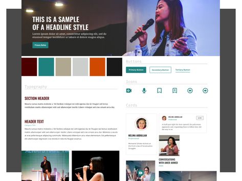 Speaker Branding, Speaker Website, Motivational Speaker Website Design, Website Style Guide, Music Player Website, Music Portfolio Website, Best Google Fonts, Style Header, Brand Identity Guidelines