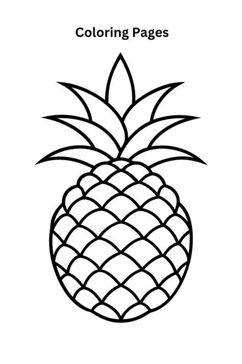 Fun pineapple coloring page for kids. Let their creativity shine as they color this tropical fruit. Download and print for free. Get ready for a fruity coloring adventure! Pineapple Coloring Page, Nature Collection, Delicate Flower, Awe Inspiring, Natural Wonders, Natural World, Coloring Pages For Kids, Coloring Page, Pineapple