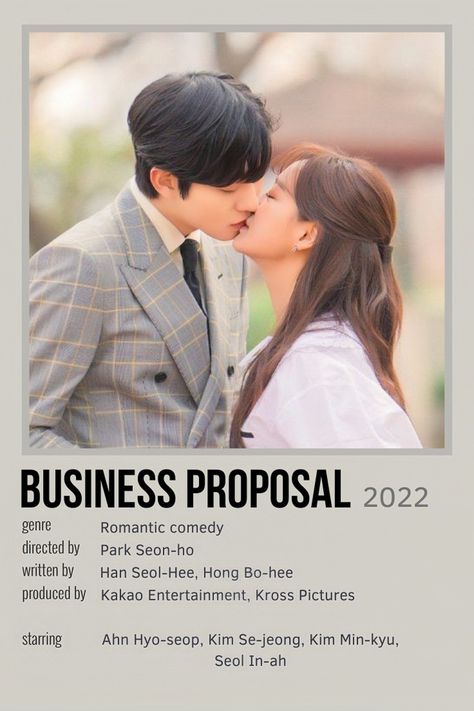 Business Proposal Kdrama Poster, Kdramas To Watch, Kim Min-kyu, Hyo Seop, Ahn Hyo Seop, Year Book, Korean Drama Movies, Cute Bedroom Decor, Business Proposal