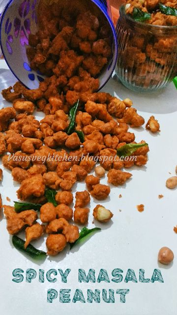 Vasusvegkitchen: Spicy Masala Peanuts, Masala Groundnuts, masala coated fried peanuts Masala Peanuts Snacks, Masala Peanuts Recipe, Peanut Masala Recipe, Fried Peanuts Recipe, Peanut Masala, Peanut Snack, Masala Fries, Diwali Snacks, Chicken Biryani Recipe