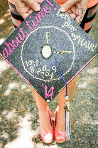 Graduation cap....cosmo 2014 Cosmo Graduation Cap, Cosmetology Grad Cap Ideas, Cosmetology Graduation Cap Ideas, Cosmetology Caps For Graduation, Graduation Cap Designs Cosmetology, Cosmetology Graduation Cap, Cosmetology Graduation Party, Beauty School Graduation, Senior Caps