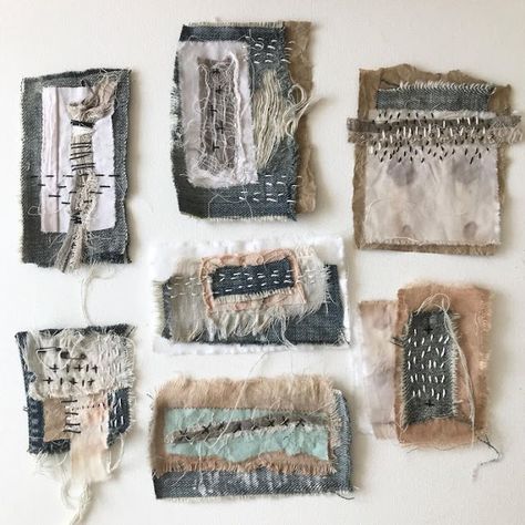 Notforgotten Farm : ~ Slow Sunday Stitching ~ Fabric Mixed Media, Textile Art Embroidery, Textile Fiber Art, Stitch Book, Collage Art Mixed Media, Slow Stitching, Stitching Art, Mixing Fabrics, Crazy Quilts