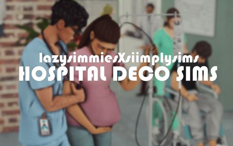 Sims 4 Hospital Build, Ts4 Hospital, Sims 4 Hospital Cc, Sims 4 Deco Sims, Sims 4 Hospital, Deco Sims, Sims 4 Stories, Sims 3 Cc Finds, Sims 4 Decor