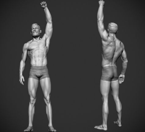 ArtStation - Conor Mcgregor - UFC FIGHTER Arm Anatomy, Arm Drawing, Man Anatomy, Male Figure Drawing, Arm Art, Ufc Fighter, Digital Sculpture, Drawing Anatomy, Arm Muscles