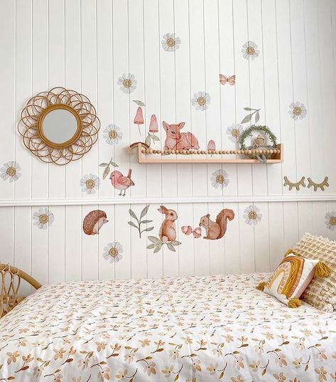 @sailah_lane shared a photo on Instagram: “🌼🌸🦔🐿🍃 . Featuring our Daisies and woodland set 📸 @_bubbleslane” • Sep 7, 2020 at 9:32am UTC Woodland Wall Decals, Animal Wall Stickers, Woodland Wall, Nursery Inspo, Flower Wall Stickers, Girls Nursery, Woodland Theme, Kids Interior, Woodland Animal