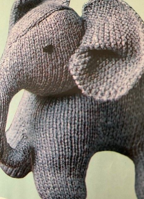 Free Knit Toy Animal Patterns, Knitted Elephant Free Patterns Easy, Free Elephant Knitting Pattern, Knitted Elephant Pattern Free, Knit Elephant Pattern Free, Elephant Sewing Pattern Free, Knitted Animals Free Patterns, Knitting Elephant, Free Toy Knitting Patterns