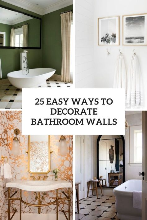 Picture Bathroom Wall, Decorating Bathroom Walls, How To Decorate Bathroom, Ways To Decorate Bathroom, Art In Bathroom, Bathroom Wall Coverings, Monochromatic Bathroom, Pictures For Bathroom Walls, Decorate Bathroom