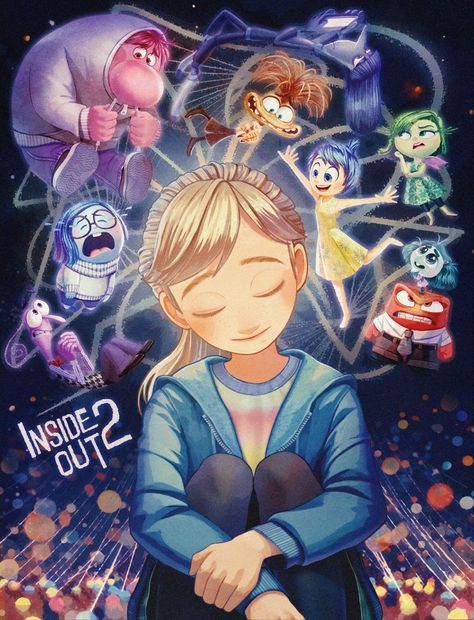 Movie Fanart, Movie Inside Out, Disney Character Art, Arte Monster High, Disney Characters Videos, Disney Inside Out, Disney Nerd, Disney Background, Inside Out 2