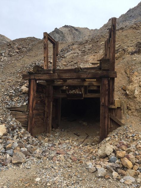 Abandoned mine entrance Mine Entrance, Rock Museum, Abandoned Mine, Old West Town, Cave Entrance, Abandoned Things, West Town, Location Inspiration, Abandoned Houses