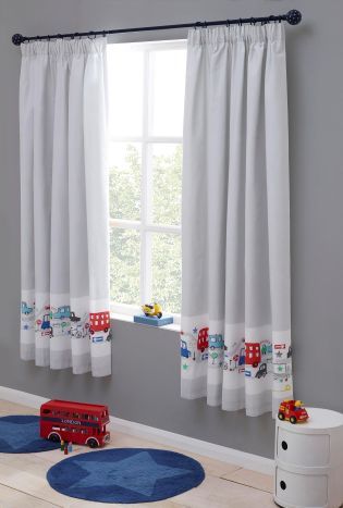 Buy Beep Beep Cars Print Blackout Pencil Pleat Curtains from the Next UK online shop Vehicle Bedroom, Pelmet Designs, Boys Curtains, Blue Furniture Living Room, Baby Room Curtains, Kids Room Curtains, Boy Toddler Bedroom, Pencil Pleat Curtains, Big Boy Bedrooms