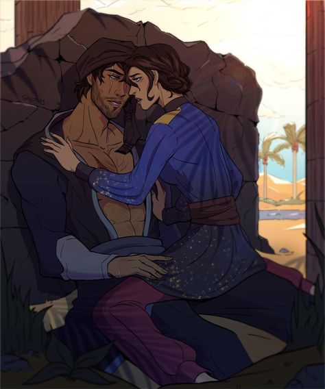 Sally Pham | SALLTEAS shared a photo on Instagram: “Nasir and Zafira taking cover from the sweltering desert sun 🔥 from We Hunt the Flame by Hafsah…” • See 174 photos and videos on their profile. Nasir And Zafira, We Free The Stars, We Hunt The Flame, Picture Writing Prompts, Desert Sun, Fantasy Fiction, Fantasy Paintings, Book Release, The Flame