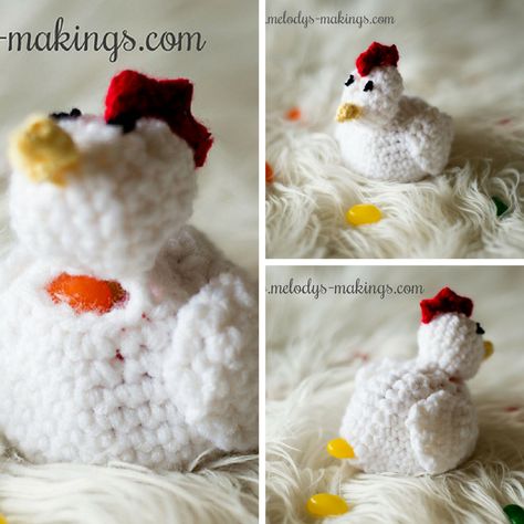 [Free Pattern] This 1 Hour Easter Chicken That Lays Colored Eggs Is The Cutest Thing I've Seen All Day Crochet Chicken Egg Holder, Crochet Chickens, Chicken Crochet Pattern, Easter Patterns, Chicken Crochet, Egg Laying Chickens, Crochet Dreams, Colored Eggs, Yarn Ideas