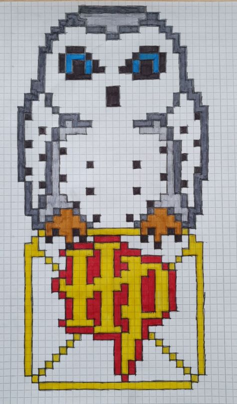 Pixel Art Harry Potter, Harry Potter Cross Stitch Pattern, Cross Stitch Harry Potter, Harry Potter Blanket, Harry Potter Quilt, Harry Potter Crochet, Modele Pixel Art, Art Harry Potter, Graph Paper Drawings