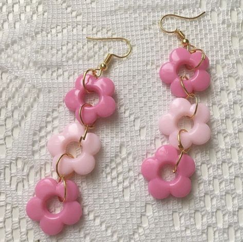 Barbie Inspired Polymer Clay Earrings, Sanrio Earrings Clay, Handmade Adjustable Kawaii Earrings, Handmade Kawaii Dangle Earrings, Handmade Polymer Clay Kawaii Jewelry, Polymer Clay Gifts, Diy Jewelry Earrings, Polymer Clay Flower Jewelry, Diy Earrings Polymer Clay