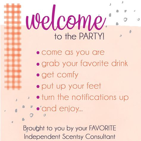 Scentsy Fun Fact Friday, Welcome To The Party Scentsy, Scentsy Welcome To The Party, Business Post Ideas, Scentsy Banner, Scentsy Pictures, Facebook Party Games, Welcome Post, Fun Fact Friday