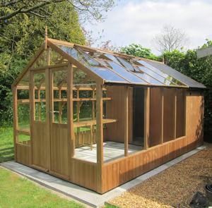 Swallow Raven Greenhouse | Summer Sale Now On 8x10 Greenhouse, Greenhouse Heaters, Aluminium Greenhouse, Purbeck Stone, Shed Floor, Large Greenhouse, Shed Sizes, Greenhouse Shed, Potting Tables