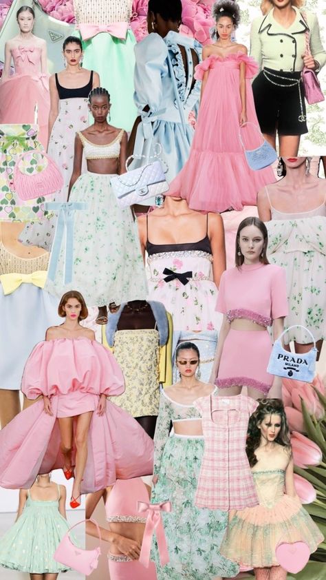 Summer Spring Outfits 2024, Spring Fashion Inspo 2024, Fashion Collection Themes Inspiration, Mood Boards Fashion Design Ideas, Spring Mood Board Fashion, Spring Trends 2024 Fashion, Ss 2025 Fashion Trends, Spring 2025 Color Trends, Spring Summer 2024 Fashion Trends Forecast