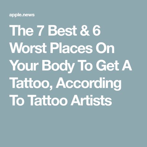 Unnoticeable Tattoos Places, Places On Body For Tattoos, Worst Places To Get Tattoos, Best Places To Put A Tattoo, Hot Tattoo Placement, Best Places To Get A Tattoo, Best Spots For Tattoos For Women, Where To Put Tattoos, Best Places To Get A Tattoo For Women