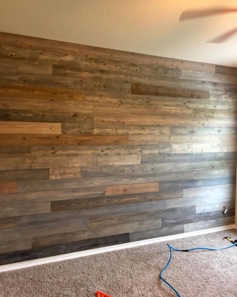 Shiplap 'no lap' boards 400 SQFT | Etsy Wood Walls Living Room, Ceiling Wood, Pallet Walls, Ship Lap, Wood Walls, Pine Boards, Wood Accent Wall, Plank Walls, Rustic Wood Walls