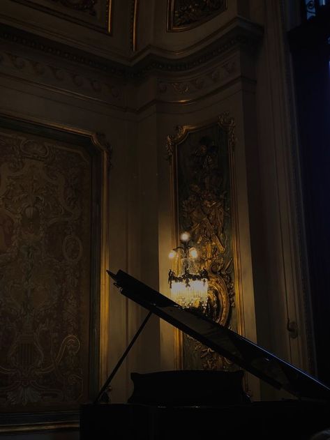 Opera Aesthetic Dark, Dark Opera Aesthetic, Piano Dark Aesthetic, Dark Piano Aesthetic, Piano Aesthetic Dark, Opera Singer Aesthetic, Classical Music Aesthetic, Ballroom Aesthetic, Opera Aesthetic