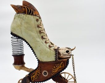 Wierd Shoes For Men, Gifts Not On The High Street, Unique Shoes Lyst, Unrleased Shoes, Quirky Gifts Not On The High Street, Steampunk Art Sculptures & Statues, Unique Shoes Boots, Gifts For Quirky People, Statue Shoe