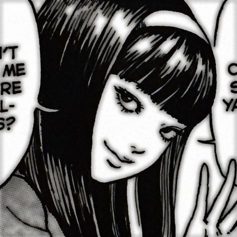 Junji Ito, A Girl, Black Hair, A Woman, Black And White, Hair, White, Black