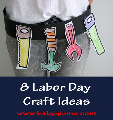 Labor Day is approaching and because my son and I have been crafting up a storm in our house, I wanted to share 8 Labor Day appropriate crafts for you and the kids to enjoy this year! #LaborDay #Crafts Labor Day Crafts For Kids Toddlers, Labor Day Activities For Toddlers, Labour Day Crafts For Kids, Labour Day Activity For Kindergarten, Labor Day Crafts For Preschoolers, Labour Day Activities, Labor Day Theme Preschool, Labor Day Crafts For Toddlers, Labor Day Art For Toddlers