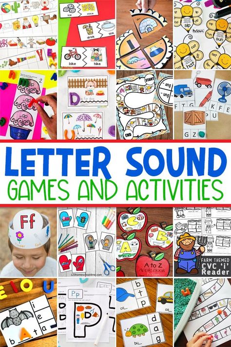 Letters and sounds games are a great way to help preschool, pre-k, kindergarten, and first grade students learn alphabet and their sounds. We have compiled lots of free printable letters and sounds activities based on the type: beginning alphabet sounds, middle sound, and ending sounds. Simply print the letter sound games that words best for your child.