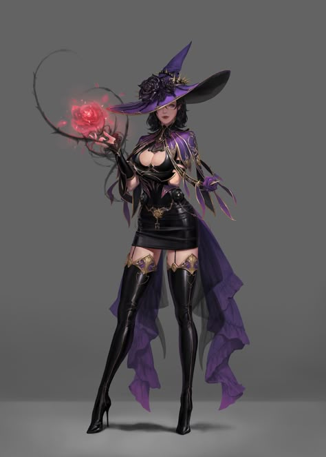 ArtStation - mage Gothic Characters, Witch Characters, Fantasy Witch, Witch Girl, Witch Design, Harry James, Harry James Potter, Witch Art, 영감을 주는 캐릭터