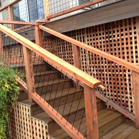 Wild Hog Railing, Stair Fence, Deck Stair Railing, Metal Deck Railing, Outdoor Stair Railing, Laying Decking, Staircase Handrail, Wild Hog, Stair Railings