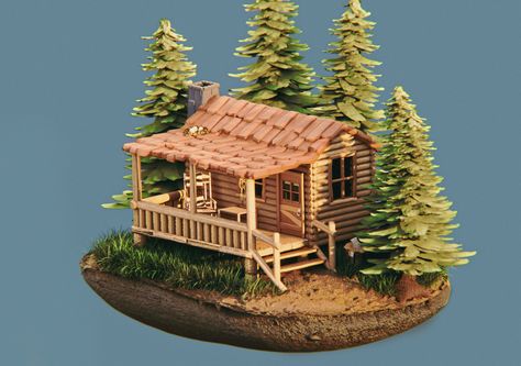 ArtStation - Lumberjack's House Lumberjack Minecraft, Minecraft Lumberjack House, Forest At Sunset, Stylized Environment, House In The Forest, Hay Day, Forest House, Lumberjack, In The Forest