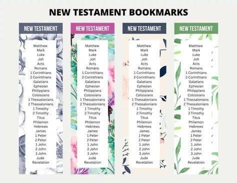 Bible Bookmarks Printable Free, Bible Bookmarks, The Books Of The Bible, Bookmark Printable, School Attendance, Bible Bookmark, Printable Bookmarks, Christian Bible Study, Fun Activities To Do