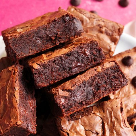 EASY Better Than Box Mix Brownies! - Scientifically Sweet Box Mix Brownies, Chewy Chocolate Brownies, Brownie Packaging, Brownies Recipes, Cocoa Brownies, Blondies Bars, Everything Chocolate, Fudgy Brownie, Food Scientist