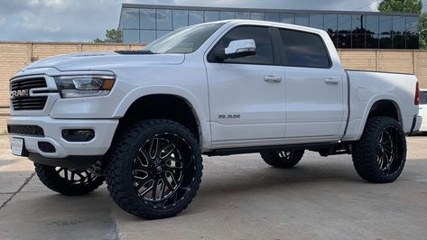 White Ram 1500 Lifted, Lifted Ram, Ram Trucks 1500, 2017 Ram 1500, 2018 Dodge Challenger Srt, Nice Trucks, Cummins Trucks, 2019 Ram 1500, Dream Trucks