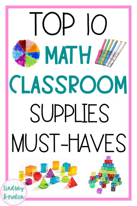 This top 10 math manipulatives list is what every math teacher needs in their classroom! These are useful for middle and high school. No. 4 is my favorite! Free Bingo Cards, Elementary Math Classroom, School Algebra, Teacher Needs, Middle School Math Classroom, High School Activities, Math Manipulatives, My Backpack, Secondary Math