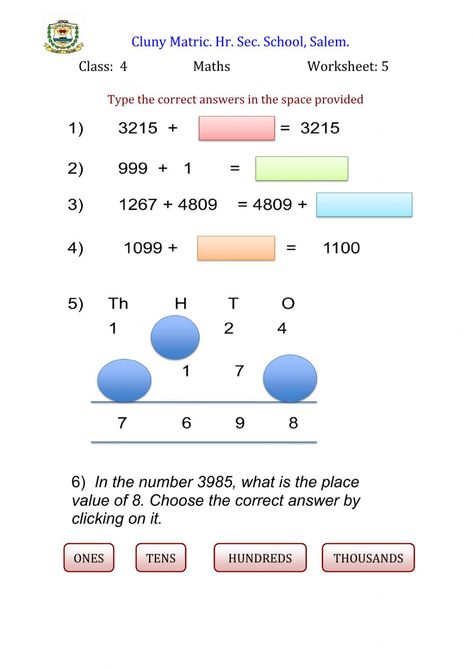 5th Class Maths Worksheets, Class 3 Maths, Class 4 Maths, Class Worksheets, Math 5, Algebraic Thinking, 5th Class, Algebra Worksheets, Train Book