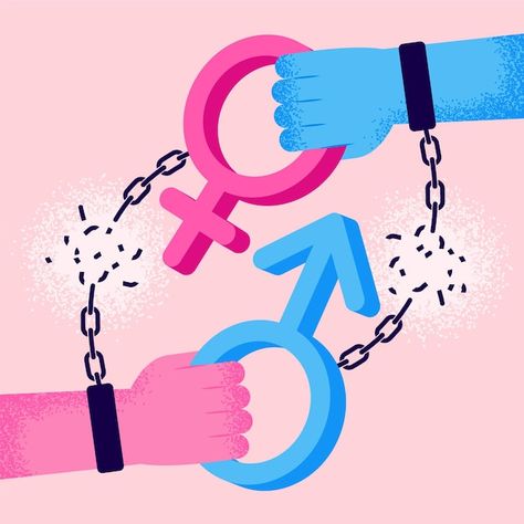 Gender Equality Art, Gender Equality Poster, Trans Art, Gender Stereotypes, Gender Inequality, Gender Norms, Gender Roles, Poster Drawing, Gender Equality