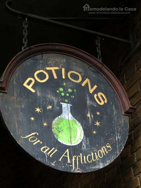 Potions for all Afflictions - Sign from the Wizarding World of HP Slytherin Pride, Images Harry Potter, Hogwarts Aesthetic, Bellatrix Lestrange, By Any Means Necessary, Diagon Alley, Slytherin Aesthetic, Lily Evans, Harry Potter Aesthetic