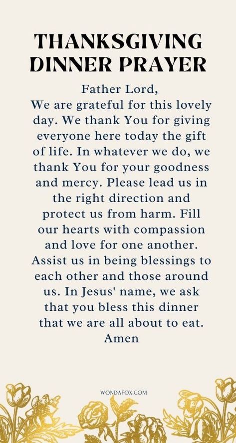 Thanks Giving Prayers, Food Blessing Prayer, Opening Prayer For Christmas Party, Thanksgiving Prayers Dinner, Thanksgiving Prayers Thank You Lord, Christmas Dinner Prayer, Thanksgiving Dinner Prayer, Thankful Prayers, Thanksgiving Prayers For Family