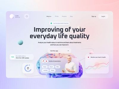 Medical Landing Page, Ui Ux Design Trends, Health Websites, Ux Design Trends, Medical Website Design, Food Web Design, Medical App, Healthcare Technology, Life Quality