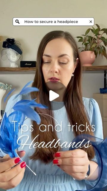 🌟 Ever wondered how those stunning headpieces stay perfectly in place? Let me share a little secret! 🌟

For today's spotlight, let's talk about headbands. They are the chicest and most effortless way to secure your fascinators, cocktail hats, and occasion hats. In this video, I’ll explore the different types of headbands I use and how they cater to various styles and needs. Fascinator Hats Hairstyles, How To Wear A Fascinator, How To Make A Fascinator Headband, Facinators Diy Headband, Diy Fascinator Headband, Types Of Headbands, Diy Fascinator, How To Make Fascinators, How To Wear Headbands