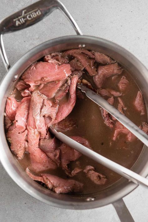 Recipes Using Au Jus Gravy, Deli Meat French Dip Sandwich, Prime Rib Dip Sandwich, Deli Roast Beef French Dip Sandwich, Beef Au Jus Recipe French Dip Sandwiches, Deli Roast Beef Recipes Dinners, Prime Rib Sandwich French Dip, French Dips With Deli Roast Beef, Hot Roast Beef Sandwich Deli Meat