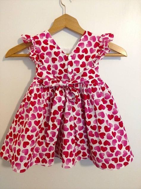 Girls Valentine Dresses, Valentines Dress, Girl Valentines, Hearts Dress, Red Cottage, Valentine Dress, My Funny Valentine, Girls Valentines, See You Soon